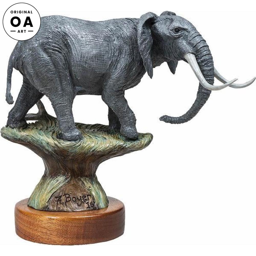 Tusker—Elephant Original Bronze Sculpture - Wild Wings