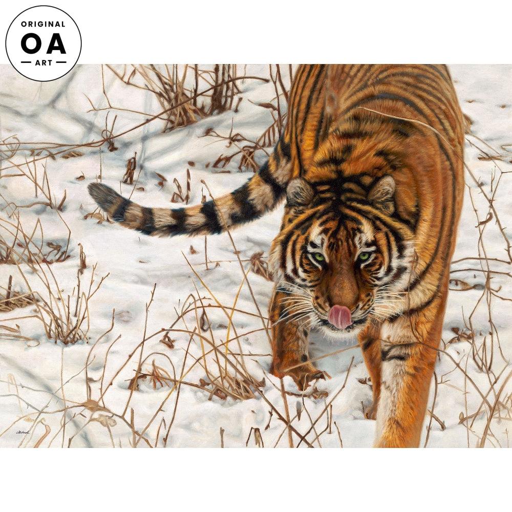 Up Close & Personal—Tiger Original Oil Painting - Wild Wings