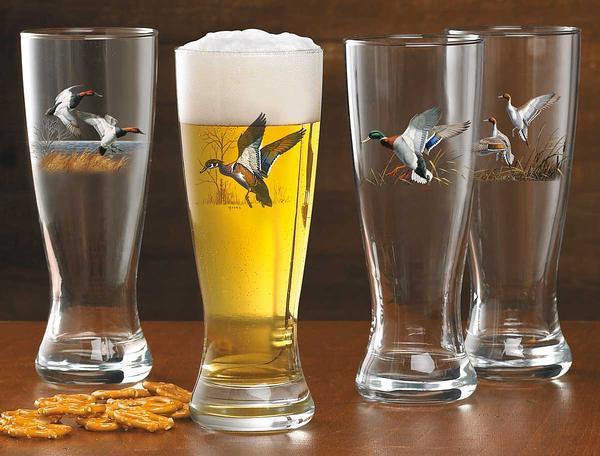Waterfowl Pilsner Glasses - Wild Wings
