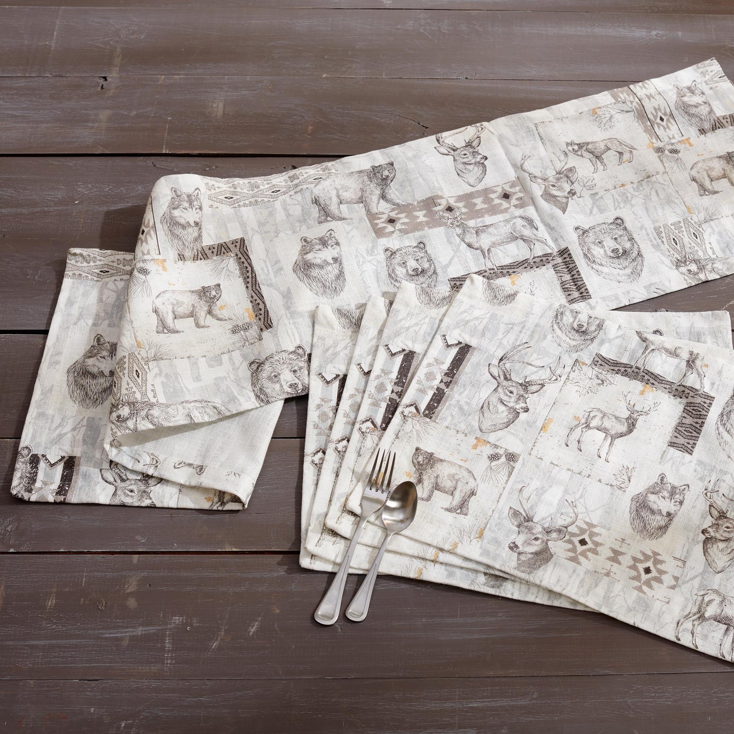 Wild and Free Placemats and Table Runner - Wild Wings