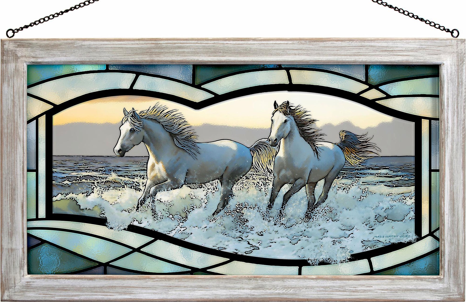 Wild Hearts - Horses Stained Glass Art - Wild Wings