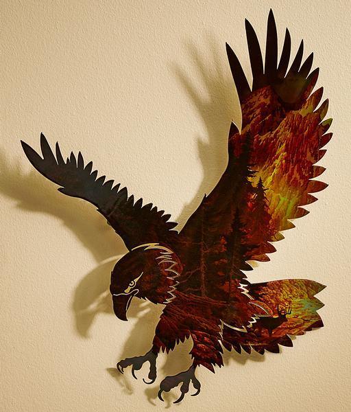 In the Wilderness Eagle Metal Wall Art - Wild Wings
