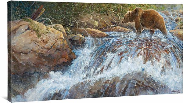 Wilderness Walk—Grizzly Gallery Wrapped Canvas - Wild Wings