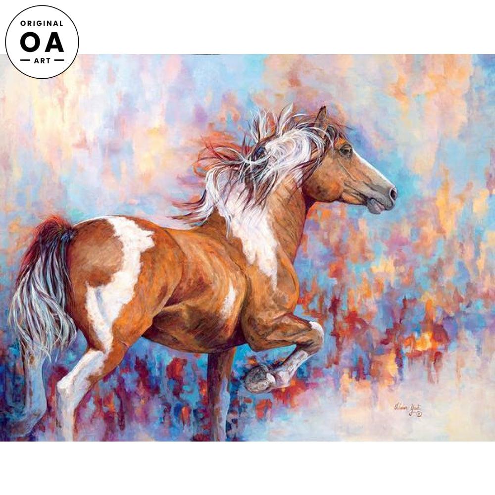 Wildfire—Paint Horse Original Acrylic Painting - Wild Wings