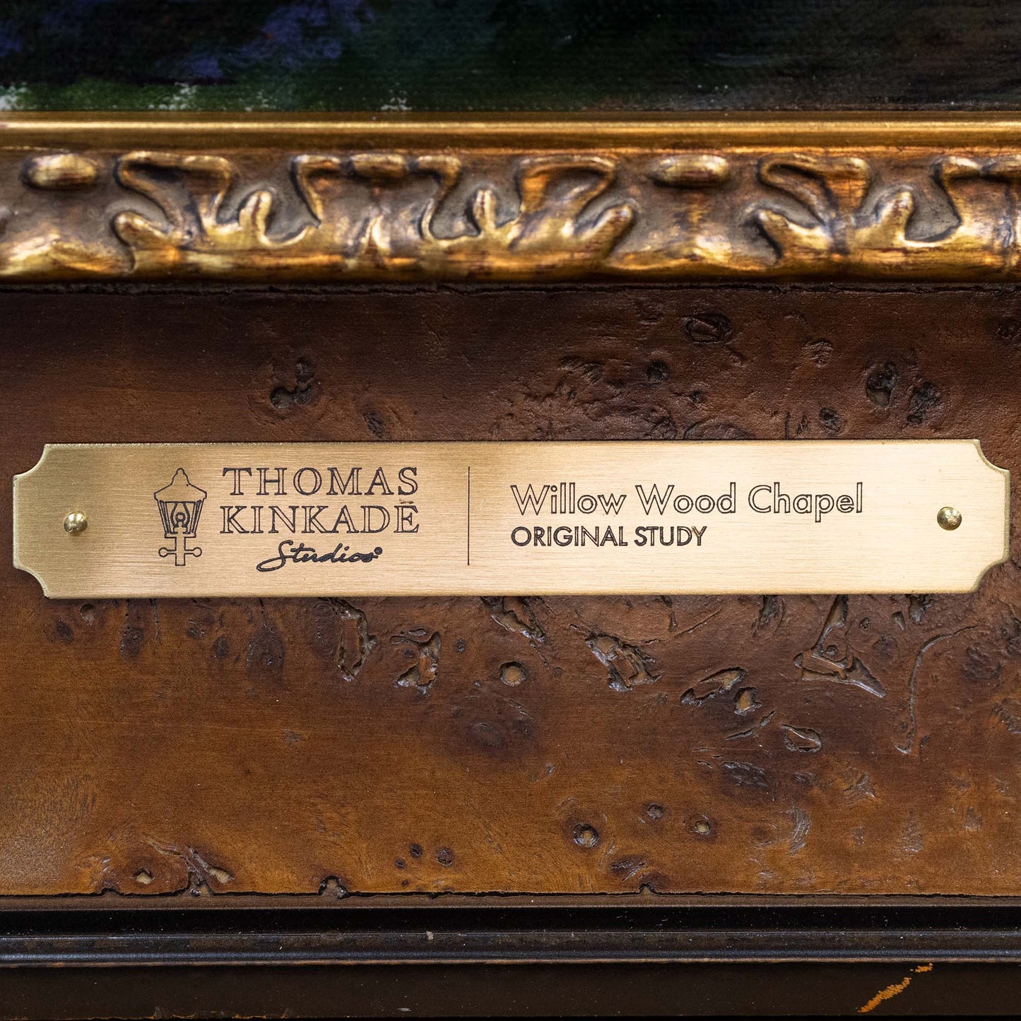 *Original Study* Willow Wood Chapel by Thomas Kinkade Studios 21" x 31"