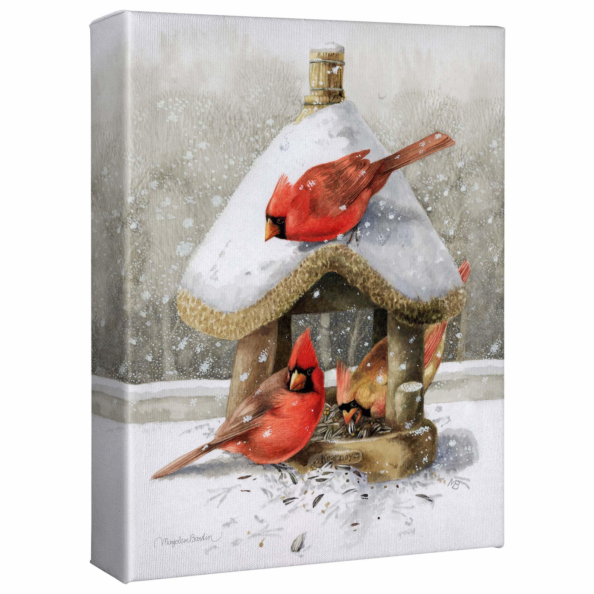 Winter Buffet Gallery Wrapped Canvas - Wild Wings