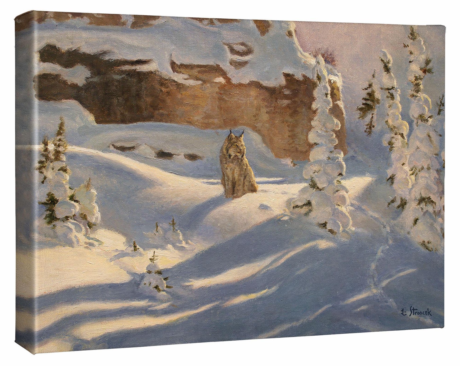 Winter Lynx Gallery Wrapped Canvas - Wild Wings