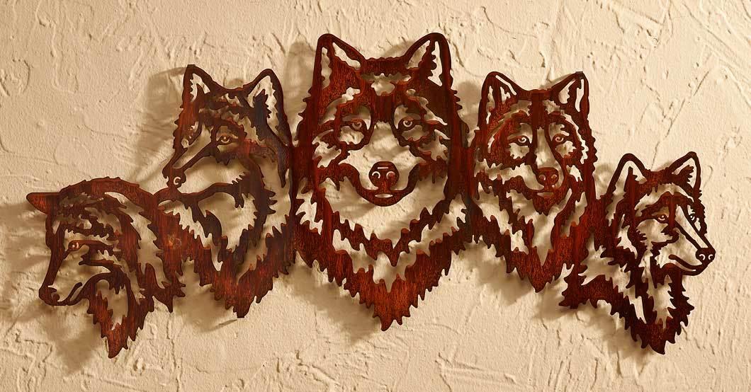 Nobility—Wolves Metal Wall Art - Wild Wings