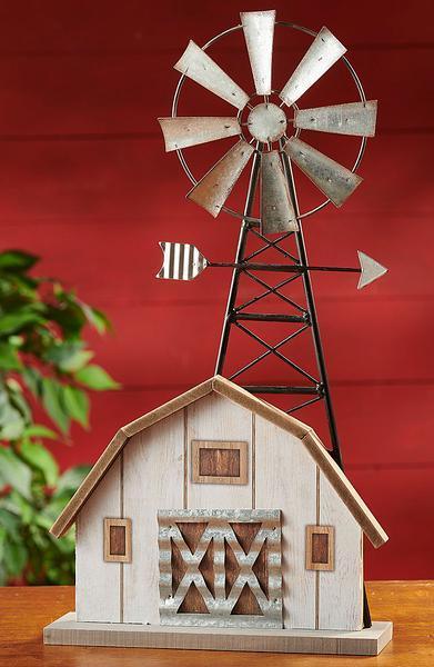 Windmill and Barn Sculpture - Wild Wings