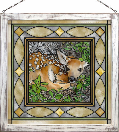 Woodland Wonder - Fawn Stained Glass Art - Wild Wings