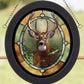 Whitetail Deer Stained Glass Art - Wild Wings