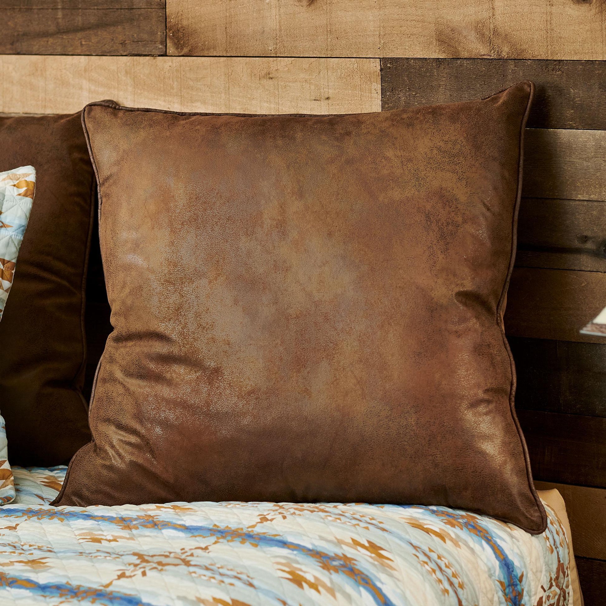 Faux Leather Euro Sham - Wild Wings